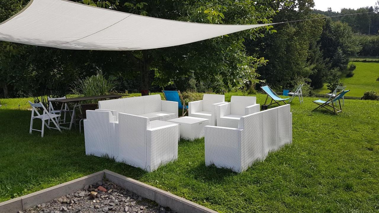 Dom O Niebieskich Okiennicach Gryfów Śląski Zewnętrze zdjęcie